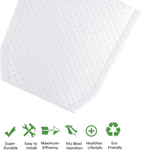 isinlive Cloth Vacuum Filter Compatible with Makita T-03193 443060-3, Makita Cordless Vacuums Models XLC02ZB, XLC02ZW, XLC02RB1W, XLC02R1B, LC01Z, BCL180W, 10PCS in Kuwait