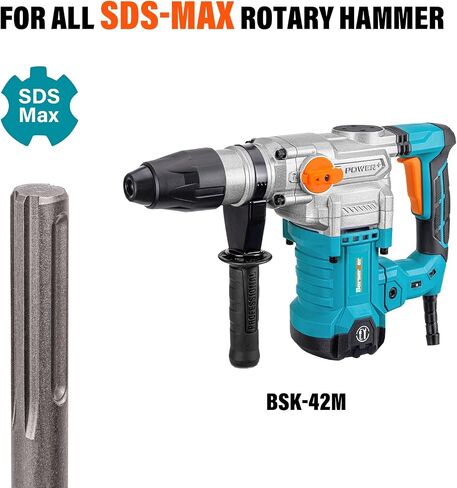 Berserker 7/8 Inch x 12-19/32 Inch SDS Max Shank Rotary Hammer Drill Bit | Ideal for Concrete,Masonry,Brick,Cement,Stone Drilling, Compatible with All SDS Max Chuck Rotary Hammer in Kuwait