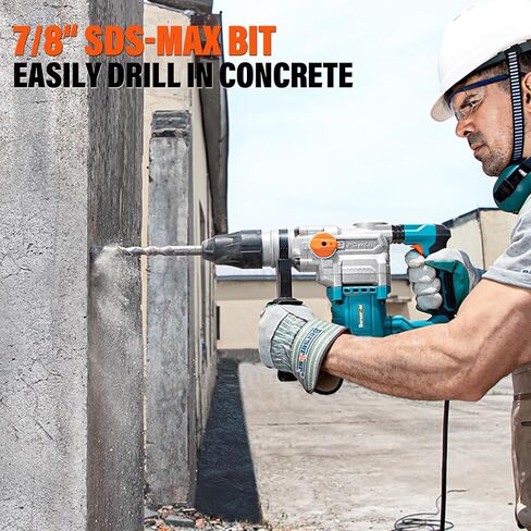 Berserker 7/8 Inch x 12-19/32 Inch SDS Max Shank Rotary Hammer Drill Bit | Ideal for Concrete,Masonry,Brick,Cement,Stone Drilling, Compatible with All SDS Max Chuck Rotary Hammer in Kuwait