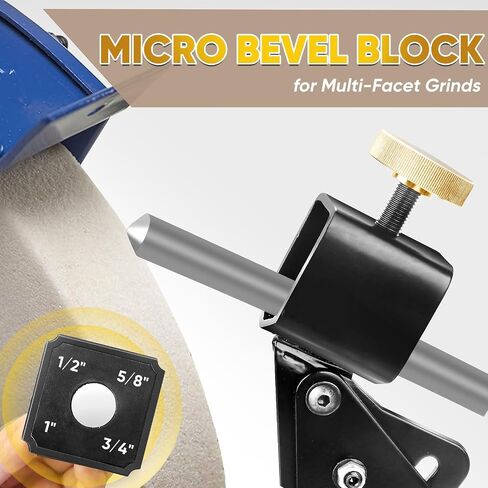 Lathe Tool Sharpening Jig, The Complete Set Includes All Fixture Gauges, Suitable for 6 - inch and 8 - inch Bench Grinders to Sharpen Lathe Turning Tools, Chisels, Skews, Bowl Spindle Gouges in Kuwait
