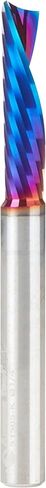 Amana Tool Spektra Coated Solid Carbide CNC Spiral Single O-Flute Router Bit for Plastic Down-Cut, 51505-K, 1/4 D x 1 CH x 1/4 SHK x 2-1/2 Inch L in Kuwait