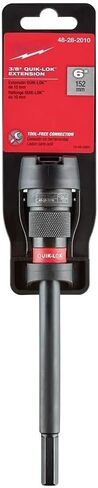 New 48-28-2010 for Milwaukee 6" 3/8" Hex Shank Universal Extension Black | Power Drill Bit Extensions in Kuwait