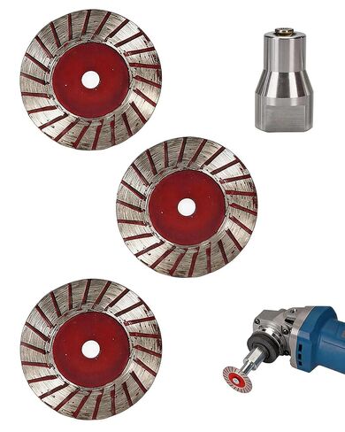3 Pcs 1.57" Diamond Saw Blades, 40mm Mini Diamond Cutting Blade Set | with Removable Flange 5/8-11 Thread for Angle Grinder, Tile, Stone, Concrete, Marble, Rock, Porcelain, Carving in Kuwait
