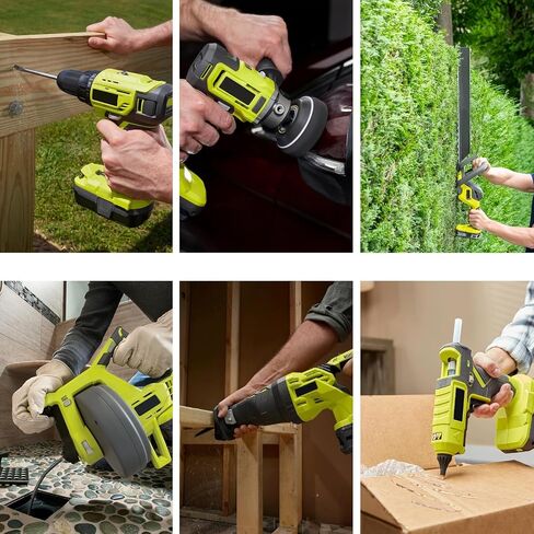 2 Pack 4.0Ah 18V Battery Replacement for Ryobi 18V Battery and Charger Combo Compatible with Ryobi ONE+ P108 P102 P103 P104 P105 P107 P109 P122 Cordless Power Tools in Kuwait