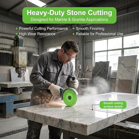 Diamond Saw Blades, 4.5 Inch Ceramic Diamond Grinding Discs, 4Pcs Diamond Cutting Discs for Ceramic, Tile, Glass, Stone, Quartz Marble Cutting Tools, Tile Cutting Wheels in Kuwait