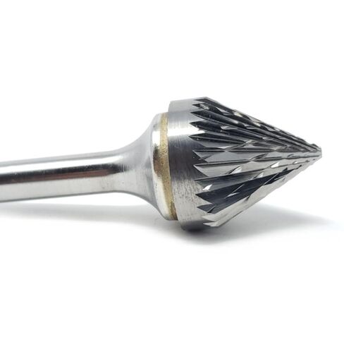 SJ-7 Double Cut Carbide Burr Die Grinder Bit 3/4" x 11/16" on 1/4" Shank in Kuwait