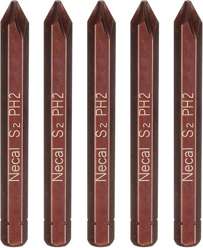 HARFINGTON 5pcs PH2 Phillips Screwdriver Bit 5/16" Hex Shank 32mm/1.26" Length Magnetic Cross Head Hex Bits S2 Steel Screw Driver Bit for Impact Electric Screw Driver Power Tools, Black in Kuwait