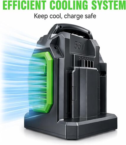 【Faster】BOTKK Rapid Dual Ports Charger Replacement for Ego 56V Battery Chargers CH2800D CH2100 CH3200 CH5500 CH7000, Compatible with EGO 56V Battery BA2800 BA4200 BA1400 BA2240 BA1120 BA4480T BA3360T in Kuwait