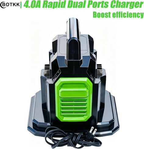 【Faster】BOTKK Rapid Dual Ports Charger Replacement for Ego 56V Battery Chargers CH2800D CH2100 CH3200 CH5500 CH7000, Compatible with EGO 56V Battery BA2800 BA4200 BA1400 BA2240 BA1120 BA4480T BA3360T in Kuwait