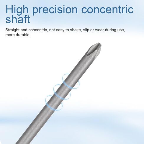 7Pcs Long Phillip Cross Screwdriver Bit Sets - 6 Inch Length | Steel Alloy Cross Phillip Head Drill Bits PH1(3mm) PH1(4mm) PH1 (4.5mm) PH2(4mm) PH2(4.5mm) PH2(5mm) PH2(6mm) in Kuwait