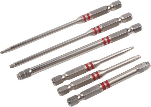 Screwdriver Bits Set 6pcs with Strong Magnetic Hex Shank Pagoda-Shaped Socket for Electric Drills Wrenches Multi-Size Metal Construction for Precise Torque Transmission Enhanced Stability in Kuwait