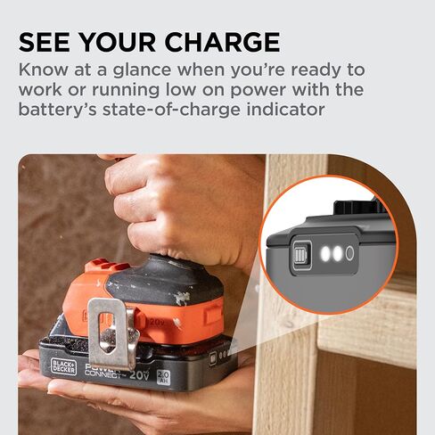 BLACK+DECKER 20V MAX Cordless Brushless ½-in. Drill Driver, 30 Pc. Drill Bit Set and Screwdriver Bit Set, 2Ah Battery and Charger Included, PowerConnect Electric Drill Cordless (BLD782PK30D1) in Kuwait