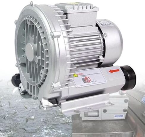 High Pressure Vortex Regenerative Fan 120W-2200W | Side Channel Blower for Air Blowing & Suction | Single Phase Vortex Gas Pump | 350W 0.47HP Industrial Blower, 250W/0.34HP in Kuwait