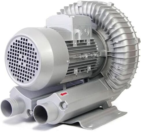 Regenerative Blower High-Pressure Vortex Ring Phase for Sewage Aeration Aquarium Blower Industrial Vacuum Pump,High Pressure Vortex Ring Blower & Side Channel Blower - 370W (0.50HP) for Sew in Kuwait