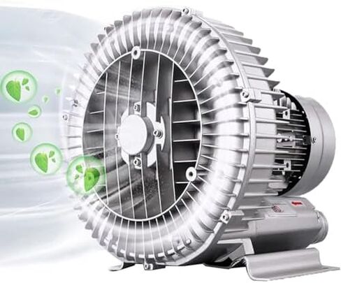 Regenerative Blower High-Pressure Vortex Ring Phase for Sewage Aeration Aquarium Blower Industrial Vacuum Pump,120W-1100W Fish Pond Ring Blower - High Efficiency Side Channel Regenerative B in Kuwait