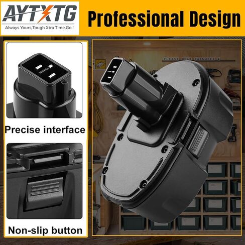 2Pack DC9096 Replacement for Dewalt 18V XRP Battery DC9096 DC9099 DC9098 DW9099 DW9098 18Volt Batteries + DC9310 Charger for Dewalt 7.2-18V Ni-Cad Ni-Mh Battery in Kuwait