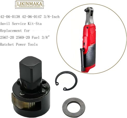 42-06-0138 42-06-0147 Replace for Milwaukee 2567-20 2569-20 | 3/8-Inch Anvil Service Kit-Sta Fuel 3/8" Ratchet Power Tools in Kuwait