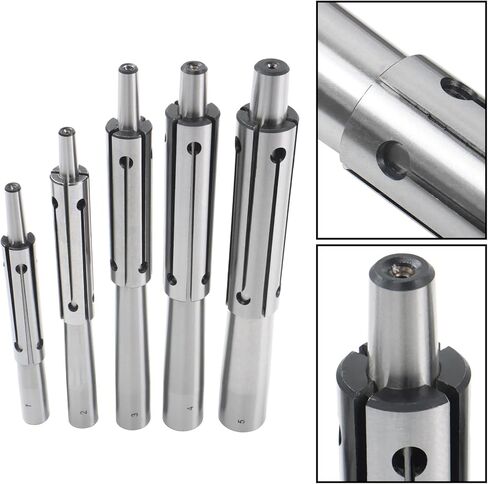 kimllier 5 Pieces Expanding Mandrel Set, 1/2-1 Inch Mandrels and Sleeves | for Lathe, Self Expanding in Kuwait