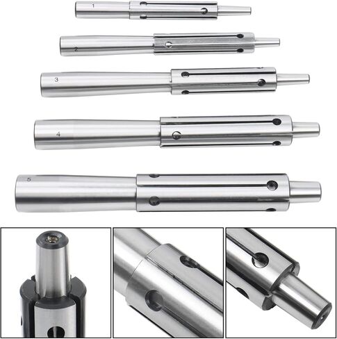 kimllier 5 Pieces Expanding Mandrel Set, 1/2-1 Inch Mandrels and Sleeves | for Lathe, Self Expanding in Kuwait