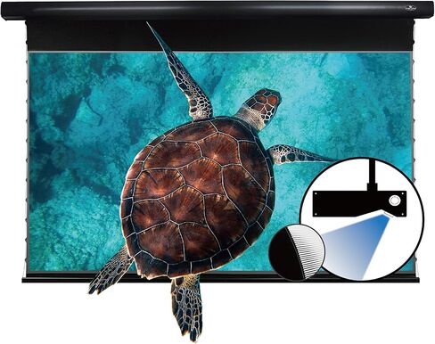 شاشة عرض VIVIDSTORM، عرض تقديمي للمكتب مزود بمحرك PRO Slimline، شاشة منسدلة يتم التحكم فيها عن بعد، ميزة عرض الألوان، متوافقة مع جهاز عرض ليزر قصير المدى بدقة 4K، VBMSLUST120H in Kuwait