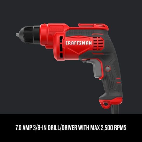 CRAFTSMAN Drill / Driver, 7-Amp, 3/8-Inch (CMED731) (Renewed) in Kuwait