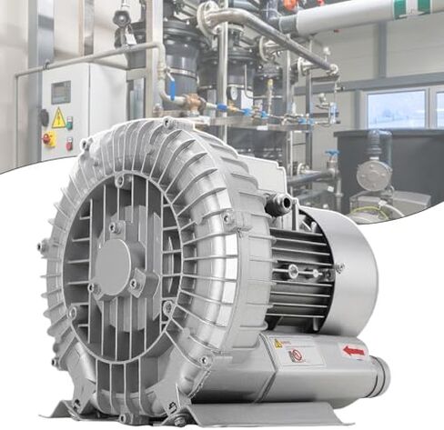 Regenerative Blower High-Pressure Vortex Ring Phase for Sewage Aeration Aquarium Blower Industrial Vacuum Pump,Single-Phase Vortex Blower - Industrial Vacuum Pump for Air Blowing & Sewage A in Kuwait