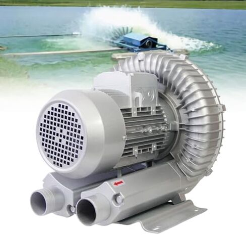 Regenerative Blower High-Pressure Vortex Ring Phase for Sewage Aeration Aquarium Blower Industrial Vacuum Pump,High Pressure Regenerative Blower, 120W-1100W, Max Air Volume 210m³/H, 2980 RP in Kuwait