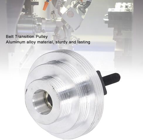 Mini Lathe Belt Transition Pulley, Upgrade with Spindle for MX-210 WM-210 8x16 220x400 220x600 220x750, Mill Belt Drive Conversion Kit Lightweight and Compact Smoothly Transition in Kuwait