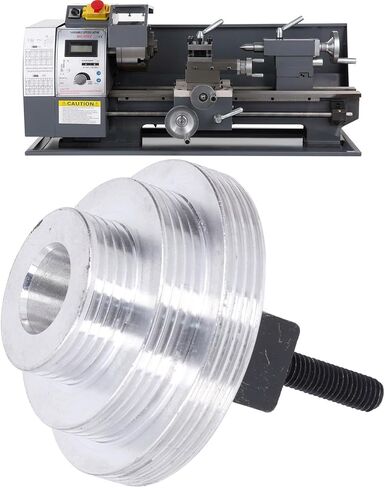 Mini Lathe Belt Transition Pulley, Upgrade with Spindle for MX-210 WM-210 8x16 220x400 220x600 220x750, Mill Belt Drive Conversion Kit Lightweight and Compact Smoothly Transition in Kuwait