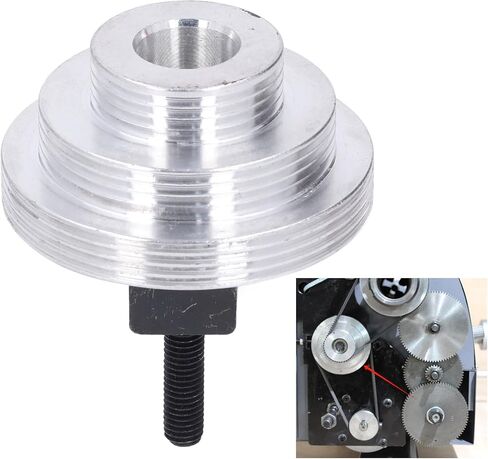 Mini Lathe Belt Transition Pulley, Upgrade with Spindle for MX-210 WM-210 8x16 220x400 220x600 220x750, Mill Belt Drive Conversion Kit Lightweight and Compact Smoothly Transition in Kuwait