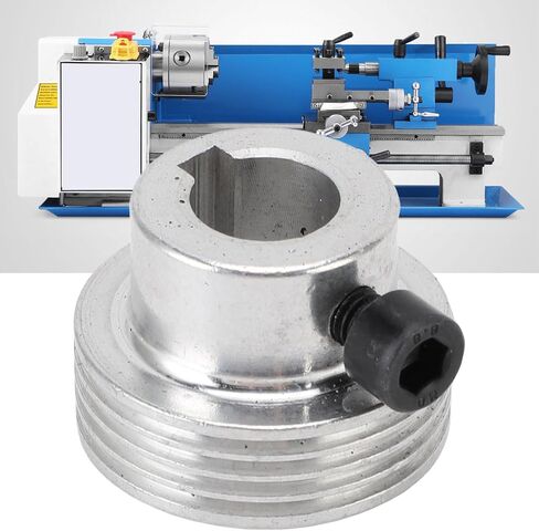 Mini Lathe Belt Bearing Pulley for MX-210 WM-210 8x16 High Strength Aluminum Alloy Mini Lathe Motor Belt Drive Wheel Gear in Kuwait
