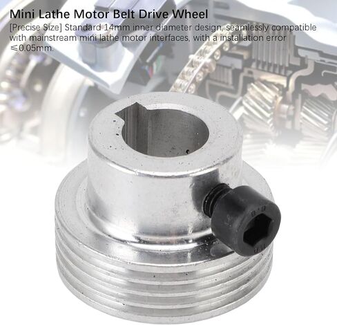 Mini Lathe Belt Bearing Pulley for MX-210 WM-210 8x16 High Strength Aluminum Alloy Mini Lathe Motor Belt Drive Wheel Gear in Kuwait