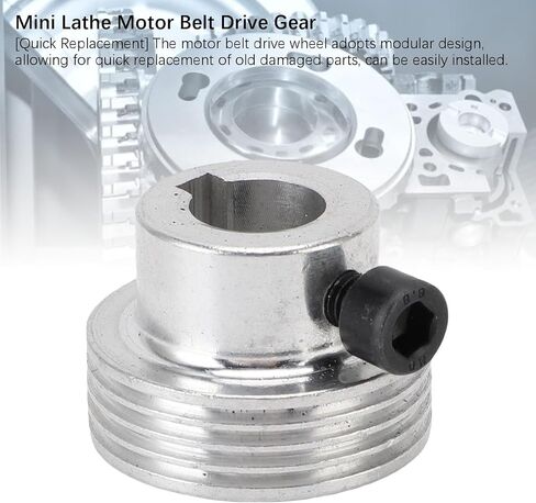 Mini Lathe Belt Bearing Pulley for MX-210 WM-210 8x16 High Strength Aluminum Alloy Mini Lathe Motor Belt Drive Wheel Gear in Kuwait