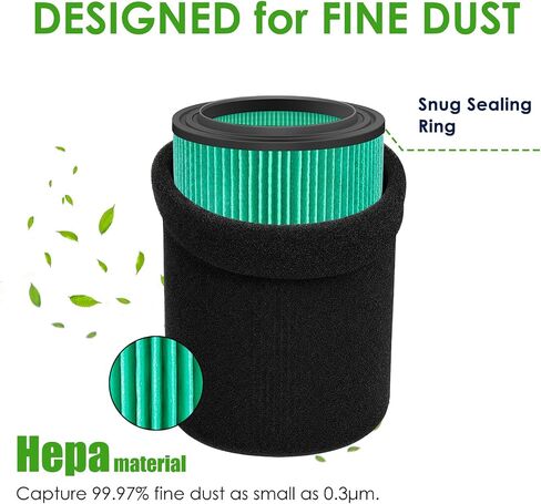 VF6000& VF7000 Replacement Filter fits Rigid Shop Vacuums 5-20 Gallon& Husky Shop Vacuum 6-9 Gallon with Extra Foam Sleeves -2 Pack in Kuwait
