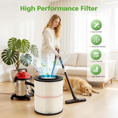 2 Pack 9-17816 Replacement Filter Compatible with Craftsman 9-17816 Wet/Dry Vacuum Cleaner Fit 5 gallon and Larger Vacuum Cleaner in Kuwait