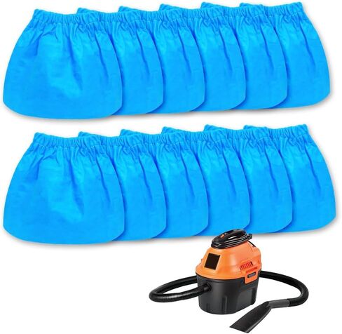 12 Pack VRC2 Cloth Filter Compatible with Vacmaster 1.5 to 3.2 Gallon Wet/Dry Vacuums，Fit for Armor All AA155 AA256 AA255 2.5 Gallon Shop VAC Microlined in Kuwait