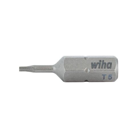Wiha 71505 Torx Insert Bits, 1/4-Inch Hex Drive, T5 by 25 mm, 10-Pack in Kuwait