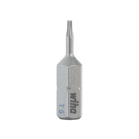 Wiha 71505 Torx Insert Bits, 1/4-Inch Hex Drive, T5 by 25 mm, 10-Pack in Kuwait