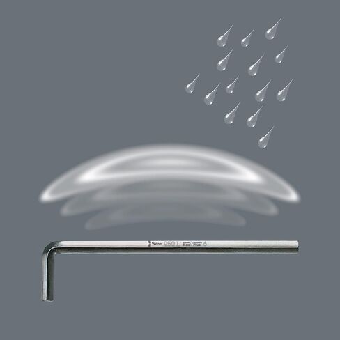 WERA 05022121001 950 L HF L-Key, Metric, Chrome-Plated, with Holding Function, 4 x 140 mm in Kuwait