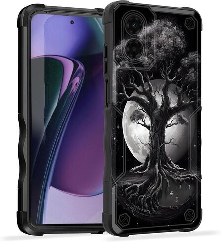 for Moto G Play 4G 2024 Case,[Dual Layer][10 FT Military Grade Drop Protection] [Non-Slip] Heavy Duty Shockproof Case for Motorola Moto G Play 4G 2024 6.5",Astronaut Planet in Saudi Arabia