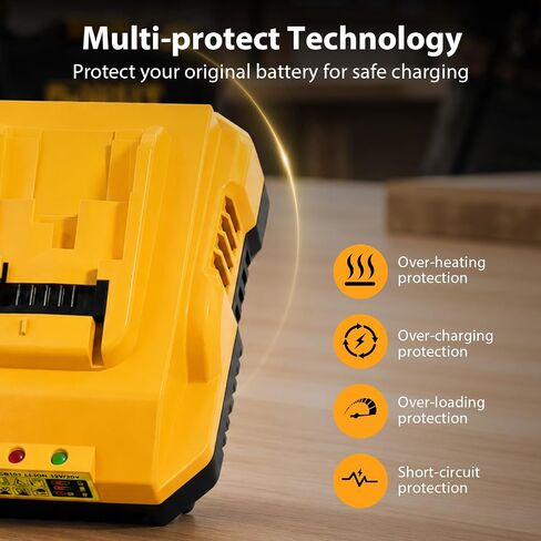 LP 20V DCB112 Battery Charger for Dewalt 20 Volt Lithium-ion Battery DCB207 DCB206 DCB204 DCB201 DCB200 DCB120 DCB127 DCB112 DCB115 DCB118 DCB107 DCB105 DCB102 in Kuwait
