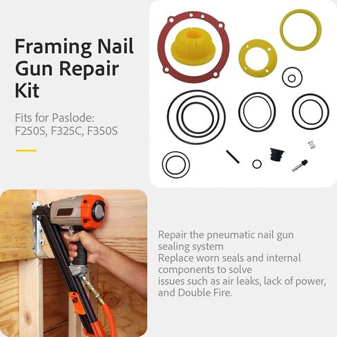 for Paslode F350S F250S F325C O-Ring Framing Nailer Master Restoration Kit | The sealing kit for frame nail driver maintenance includes components 501001 500866 219224 402011 and 500407 in Kuwait