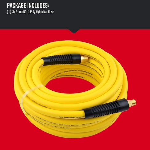 CRAFTSMAN 3/8-in x 50-ft Poly Hybrid Air Hose, 300 PSI, Lightweight Kink-Resistant w/Bend Restrictors in Kuwait