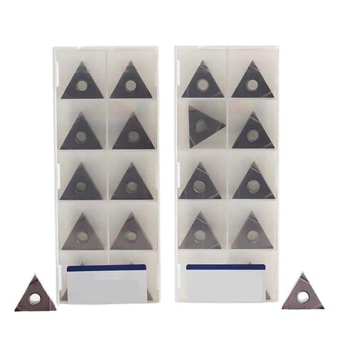 Indexable Lathe Carbide Insert 10pcs TNGG160402R-P DC3000 Metal Blade Lathe Cutter Turning Tool Tools in Kuwait