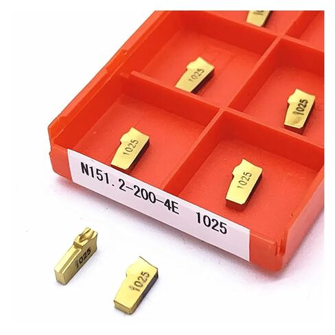 Indexable Lathe Carbide Insert 10PCS N151.2-200-4E .2-300-4E .2-400-4E 1125 1025 Slotted Cut Metal Turning Tools Cutting Tool(N151.2-200-4E 1025) in Kuwait