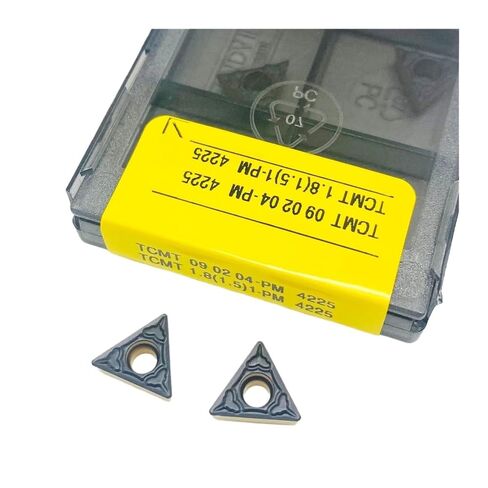 Indexable Lathe Carbide Insert 10PCS TCMT090204-PM 4225 Hard Alloy Metal Lathe Tools Blade External Turning Tool in Kuwait