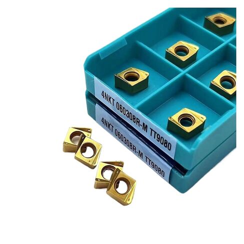 Indexable Lathe Carbide Insert 10PCS 4NKT060308R-M TT9080 Hard Alloy Internal Turning Tool Metal Milling in Kuwait
