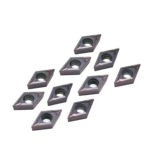 Indexable Lathe Carbide Insert 10PCS DCMT070204 15TF Hard Alloy Lathe Turning Tool Holder Internal Use for Stainless Steel in Kuwait