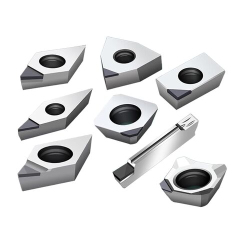 Indexable Lathe Carbide Insert 1PCS VCGT110302 VCGT110304 Diamond Aluminum Alloy Mill Tool Hard Turning Cutter(VCGT110302 R0.2 PCD) in Kuwait