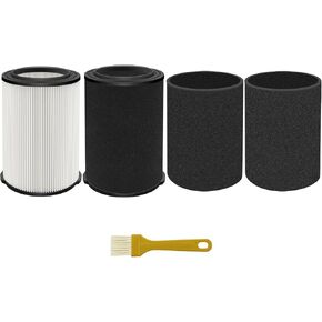 VF4000& VF7000 Replacement Filter fits Rigid Shop Vacuums 5-20 Gallon& Husky Shop Vacuum 6-9 Gallon with 2* Foam Sleeves -2 Pack in Kuwait